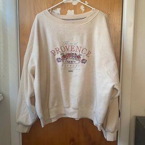 express french country cream sweatshirt